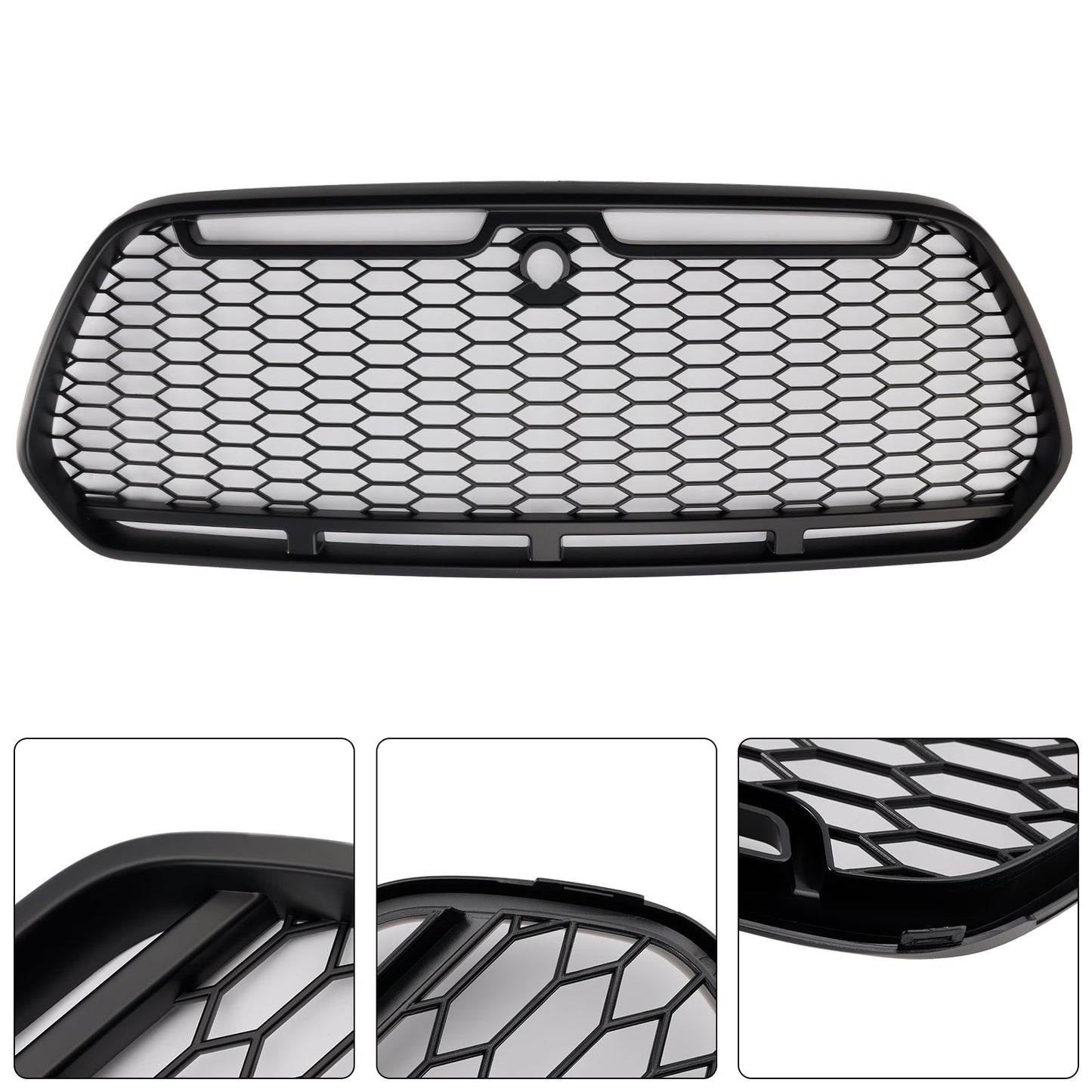 Matt Black Front Bumper Grill Grille Fit Ford Transit MK8 2015-2018 Raptor