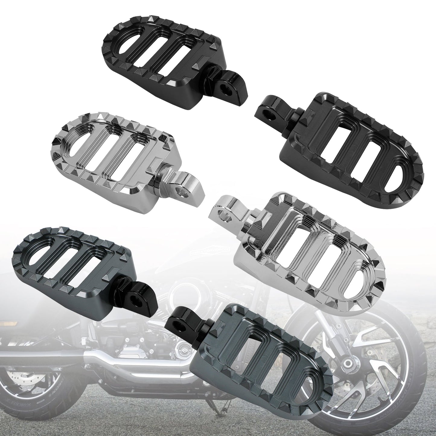 Repose-pieds avant pour Dyna Sportster 883 Electra Glide Road Glide