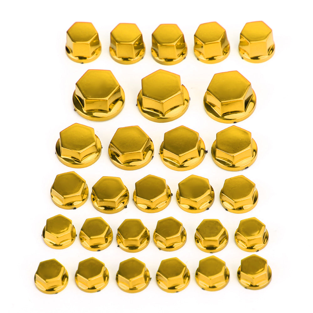 Tapa de rosca hexagonal de 30 mm para motocicleta Yamaha, ciclomotor y scooter, color dorado