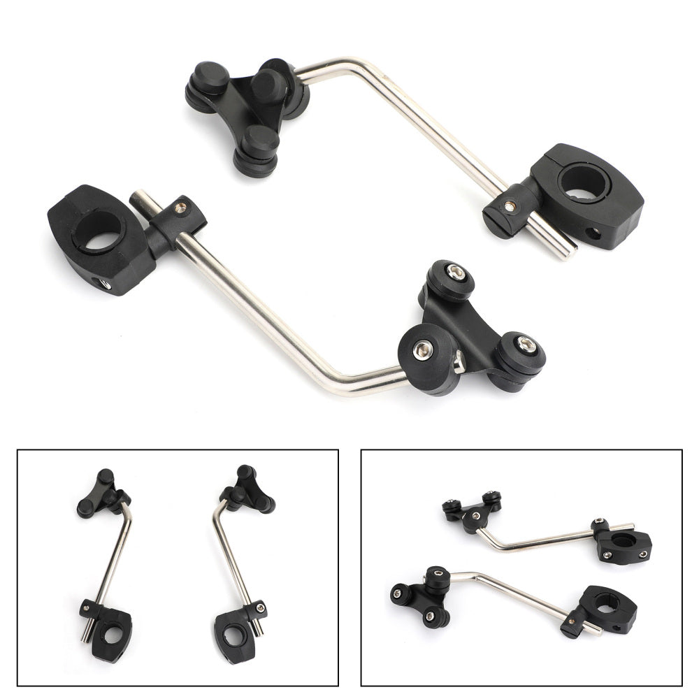 Support de pare-brise universel 7/8" 22 mm, pince de montage standard pour guidon de pare-brise