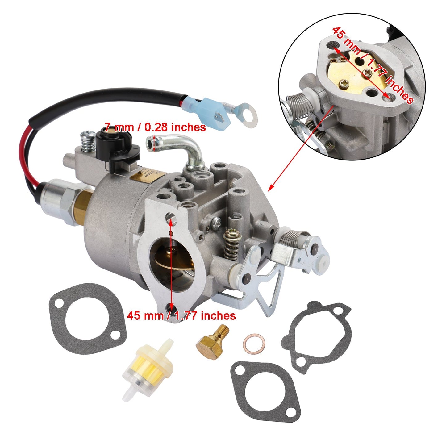 Carburateur Onan Cummins A041D736 A042P619 Microquiet 4000W 4KYFA26100
