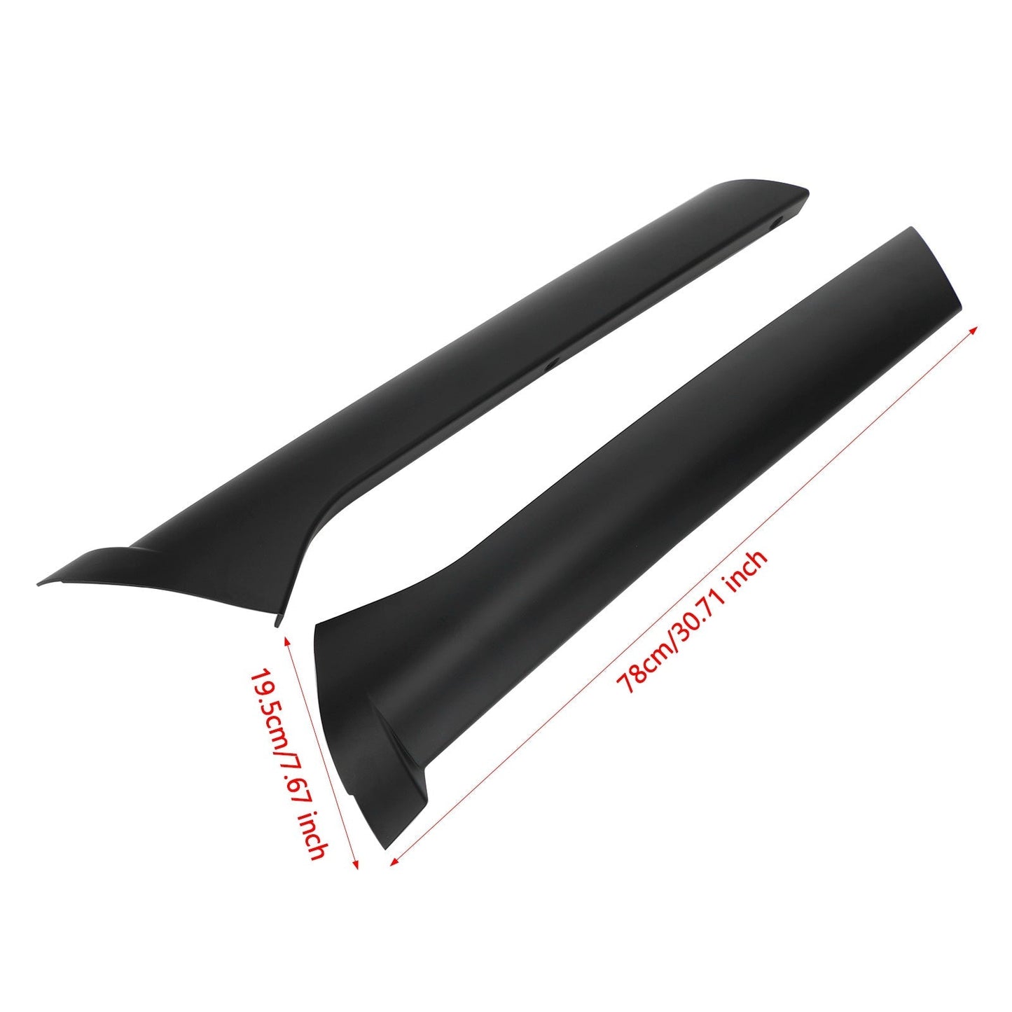 Land Rover Discovery 1999-2004 : 2 paires de moulures de montant de pare-brise (DCB500060PMA, DCB500070PMA)