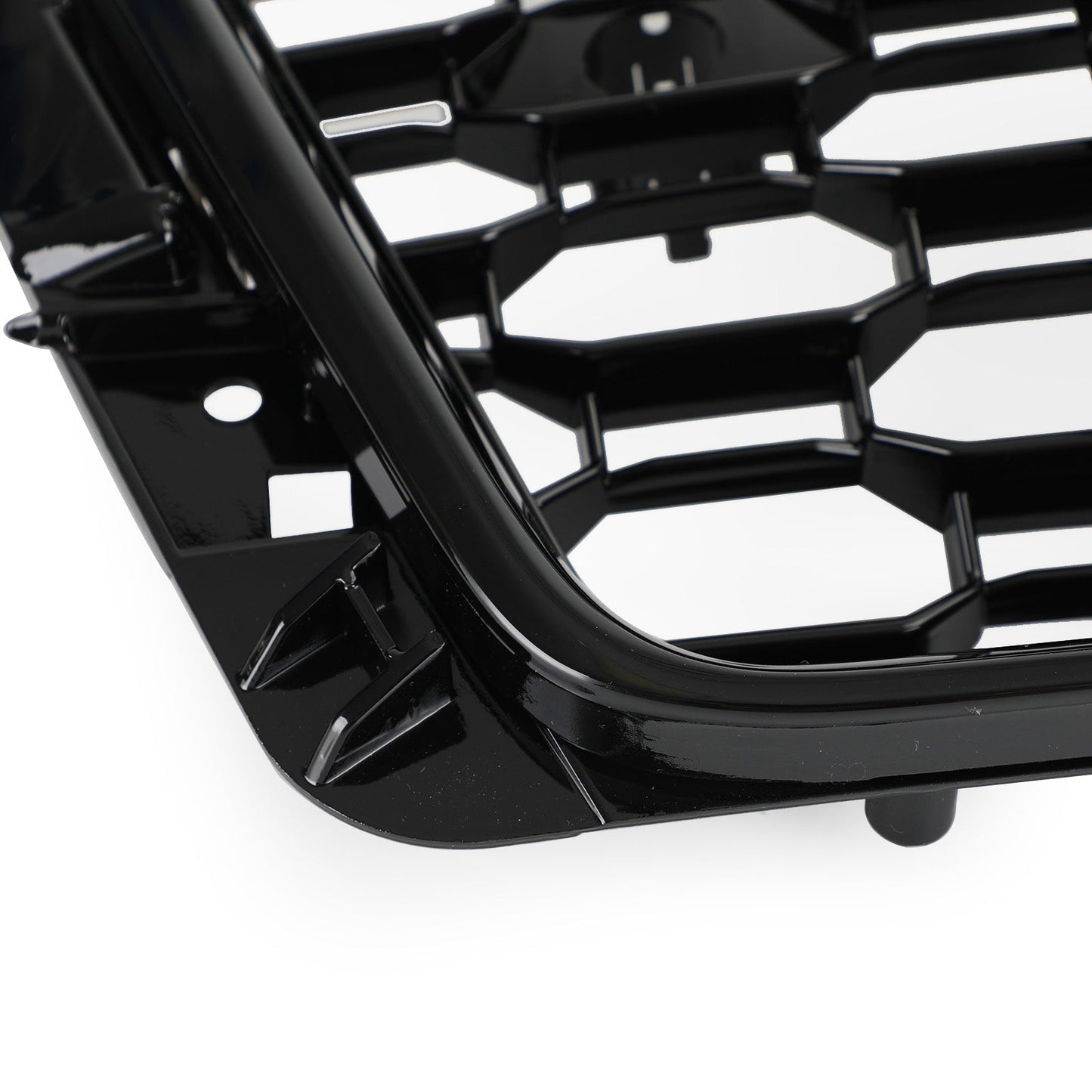 2016-2019 Audi A4/S4 B9 Honeycomb Grill RS4 Style Mesh Hex Grille Replacement Black Grill
