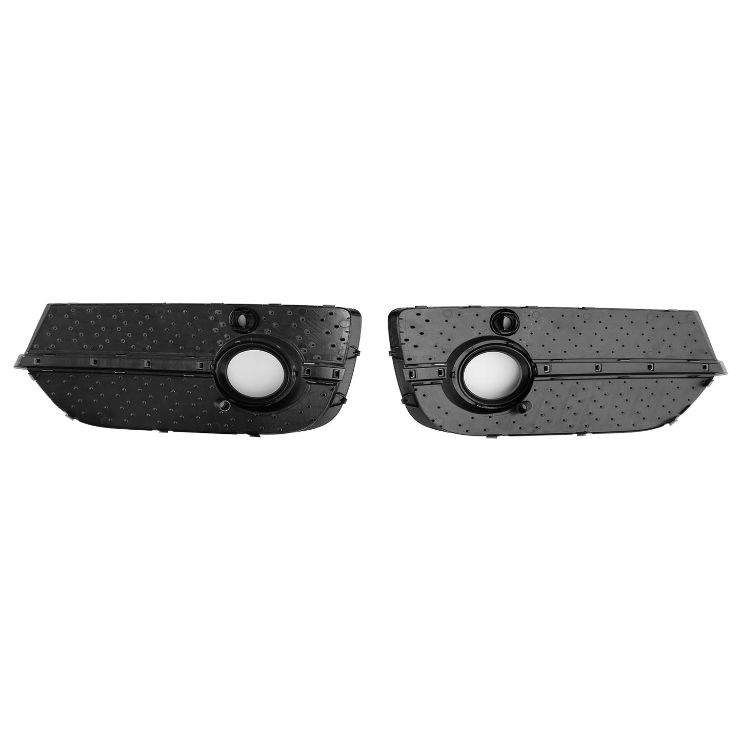 2013-2015 Audi Q3 RSQ3 Style Honeycomb Front Fog Light Covers Gloss Black