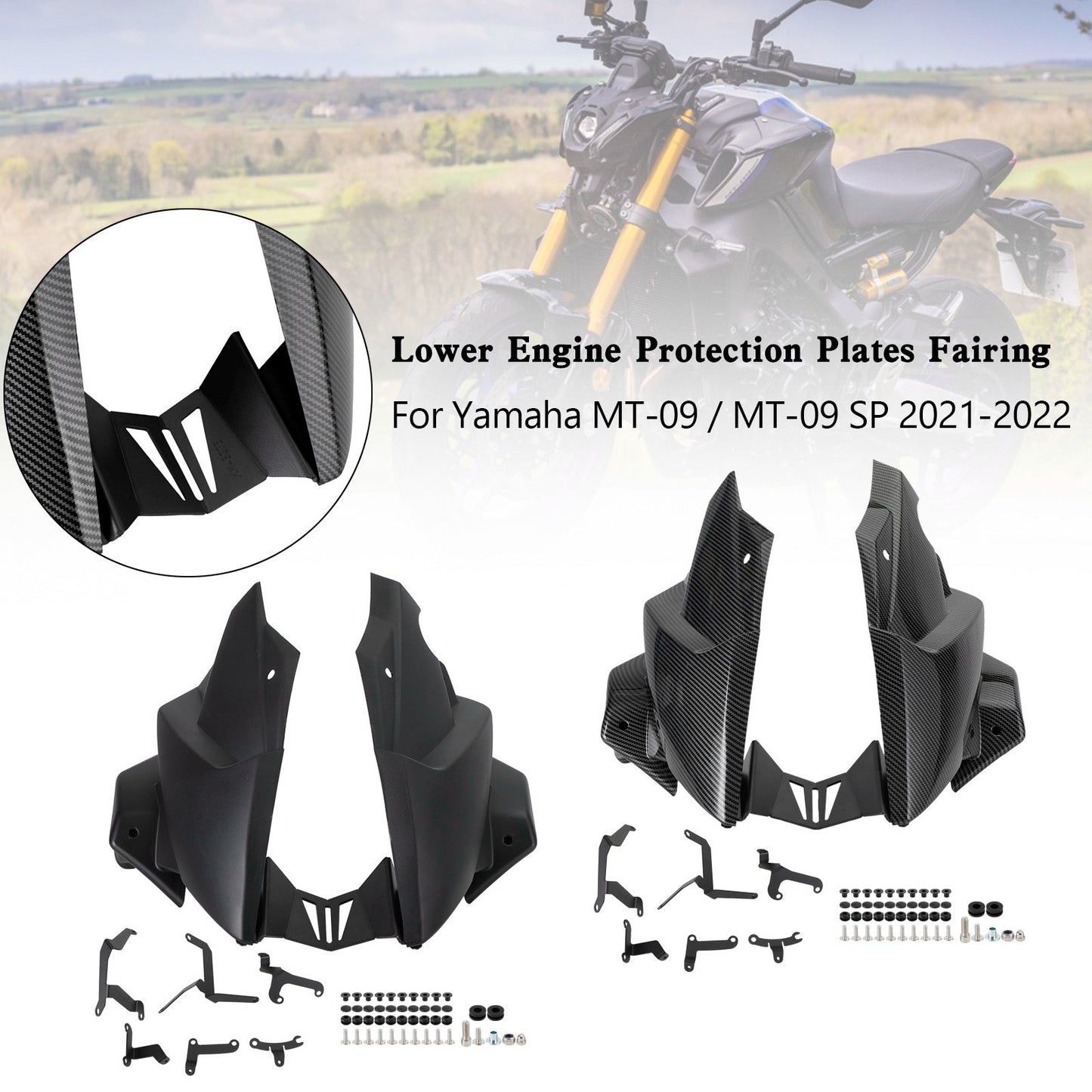 Ermax Belly Pan Lower Engine Side Fairing For Yamaha MT-09 / SP 2021-2022