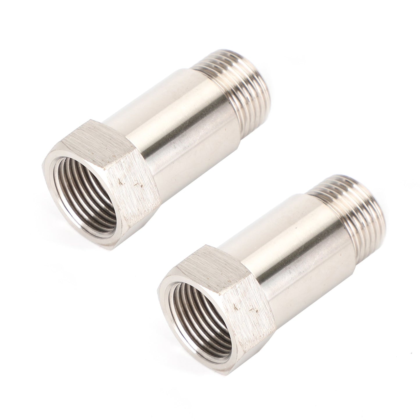 Adaptador de sensor de O2 CEL M18x15 de 45 mm para tubo de extensión de luz de verificación del motor (2 unidades)