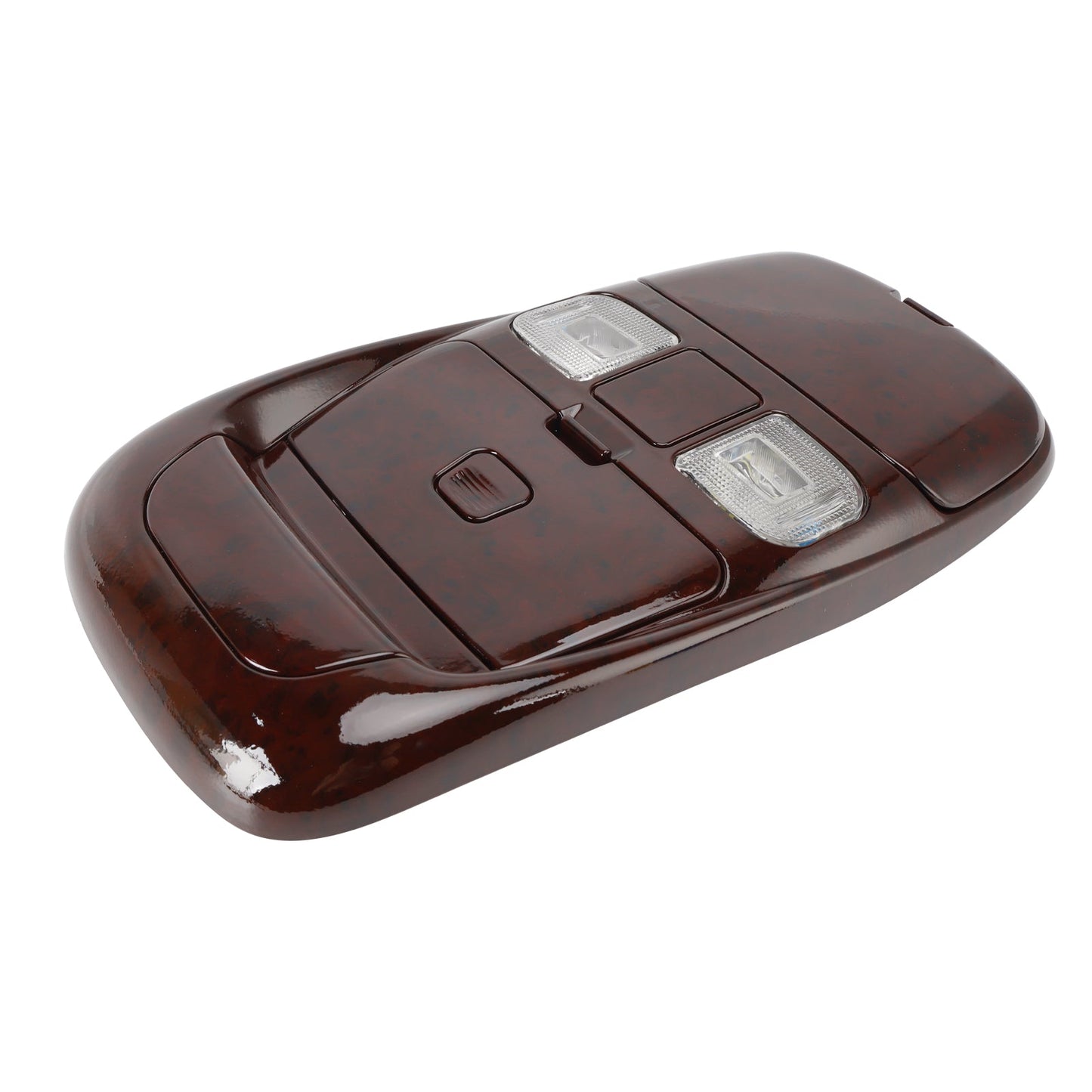 1998-2002 Dodge Ram 1500 2500 3500 Front LED Overhead Console Assembly Peach Wood 55350657 SN94TL2AA