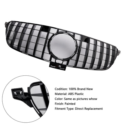 GT Style Front Bumper Grille Grill Fit Mercedes Benz GLE-Class W166 2015-2018