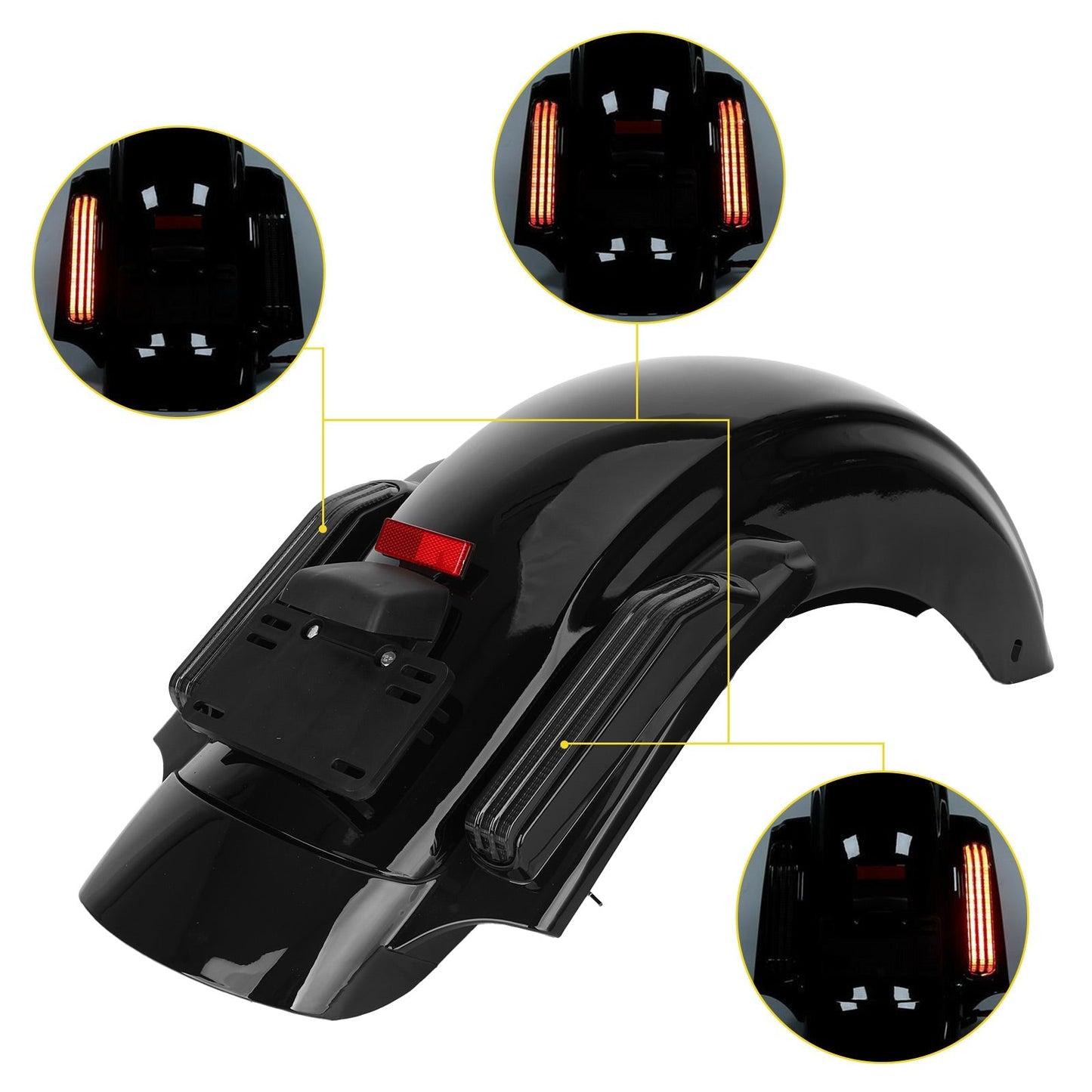 Garde-boue arrière pour Harley Road Glide Special FLTRXS FLTRX Ultra FLTRU 16-20 FLHX 14-20 FLHTK 14-20