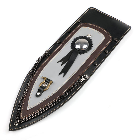 Bavette de garde-boue arrière en cuir uni pour selle solo Harley Sportster XL883 04-16
