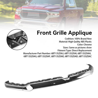 2019-2021 Dodge Ram 1500 Grill Grille Applique Upper Trim 6BT13SZ0AJ Generic