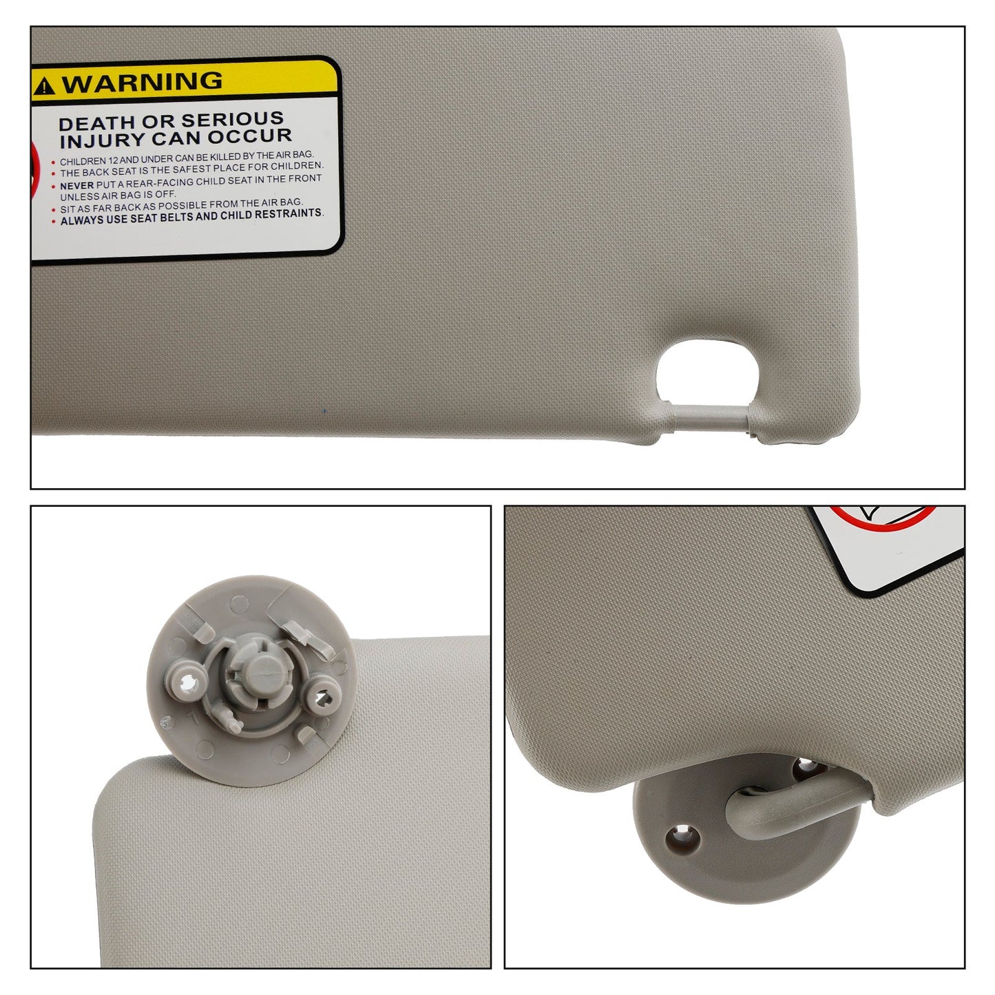 Pare-soleil gris pour Chevrolet Sonic Spark 2012-2020 (42747783 et 42747787)
