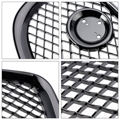 Jaguar XJ Front Bumper Grill 2010 2011 2012 2013 2014 2015 Air Intake Radiator Mesh Chrome / Black Grille