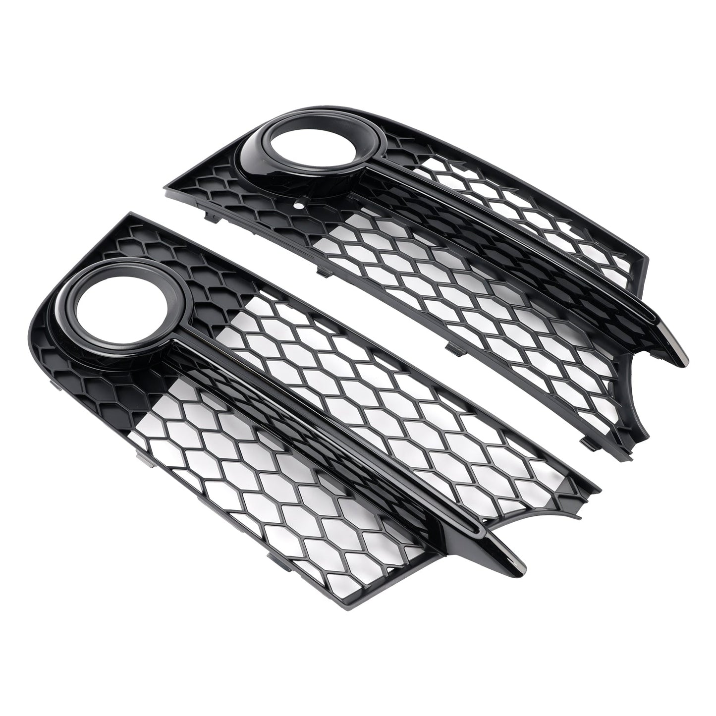 2011-14 Honeycomb Front Bumper Fog Light Grille Fit Audi TT MK2 S-Line TTS
