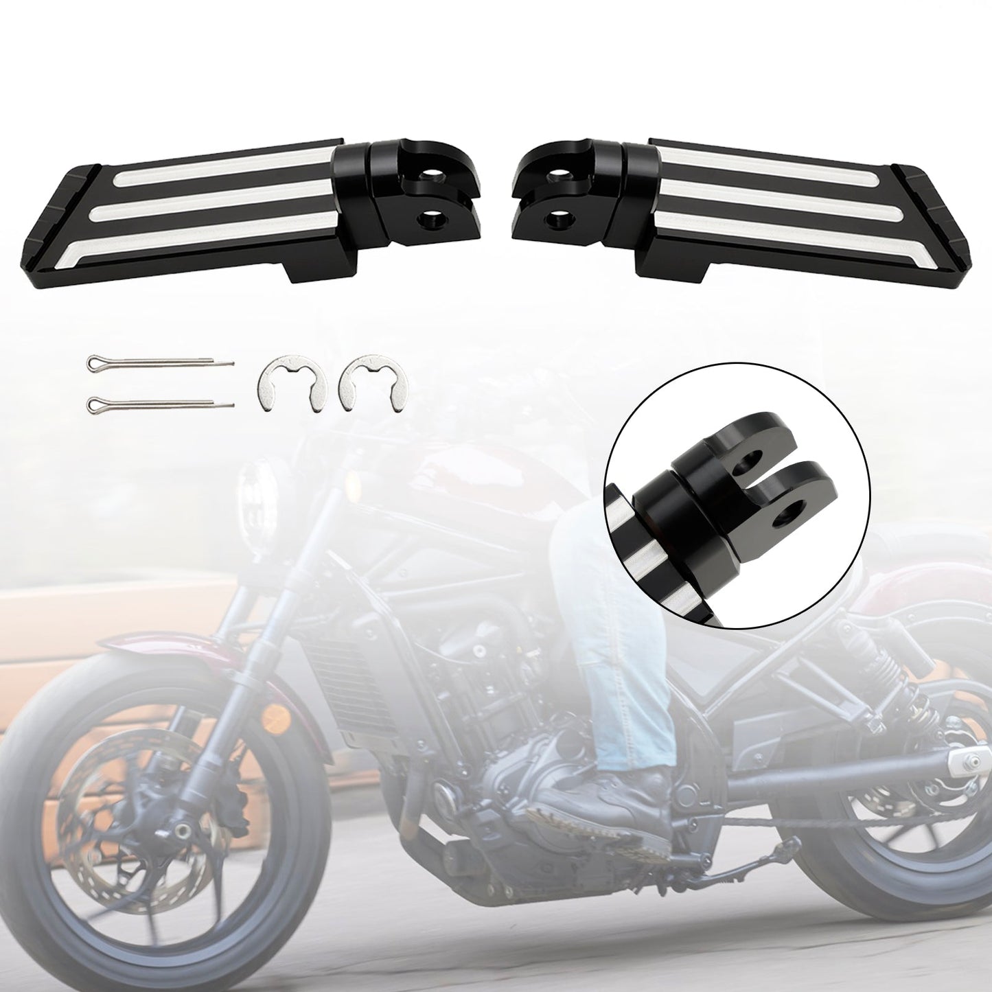 Repose-pieds avant pour Rebel 1100 CM1100 CMX 1100 DCT/MT 2021-2023