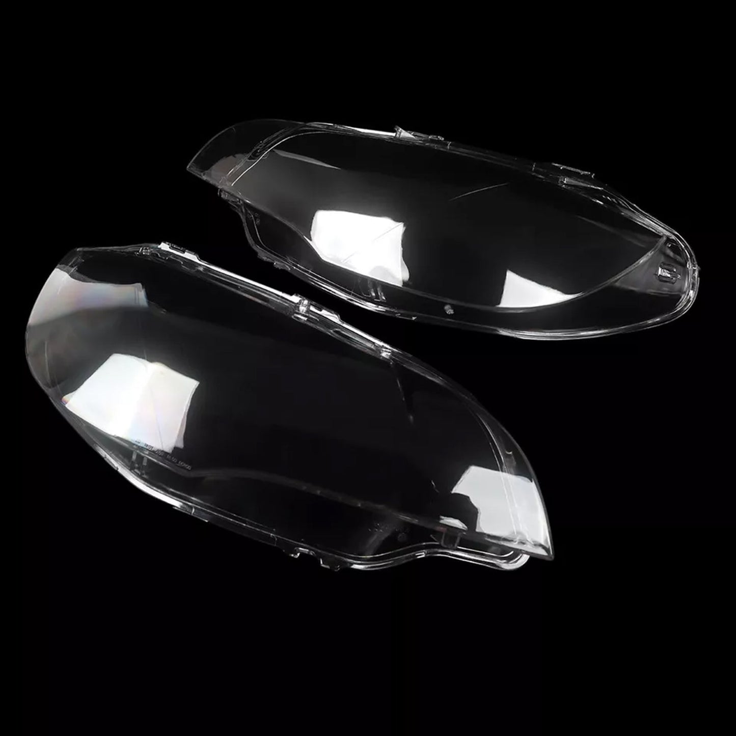 2008-2014 BMW E71 X6 2 pièces couvercle de lentille de phare transparent phare gauche + droit 63117271371 63117271372