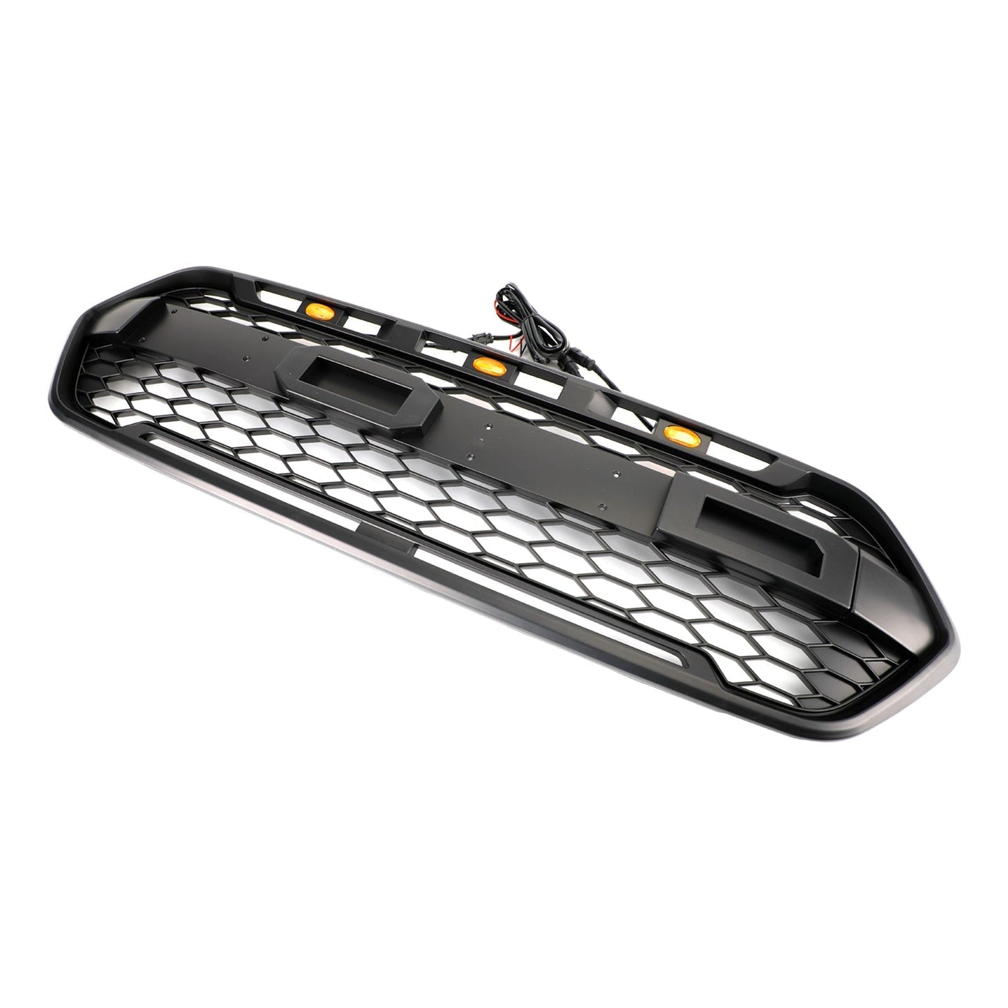 2018-2023 Ford Transit Custom Trail W/ 3LED Matte Black Front Bumper Grille Raptor Style