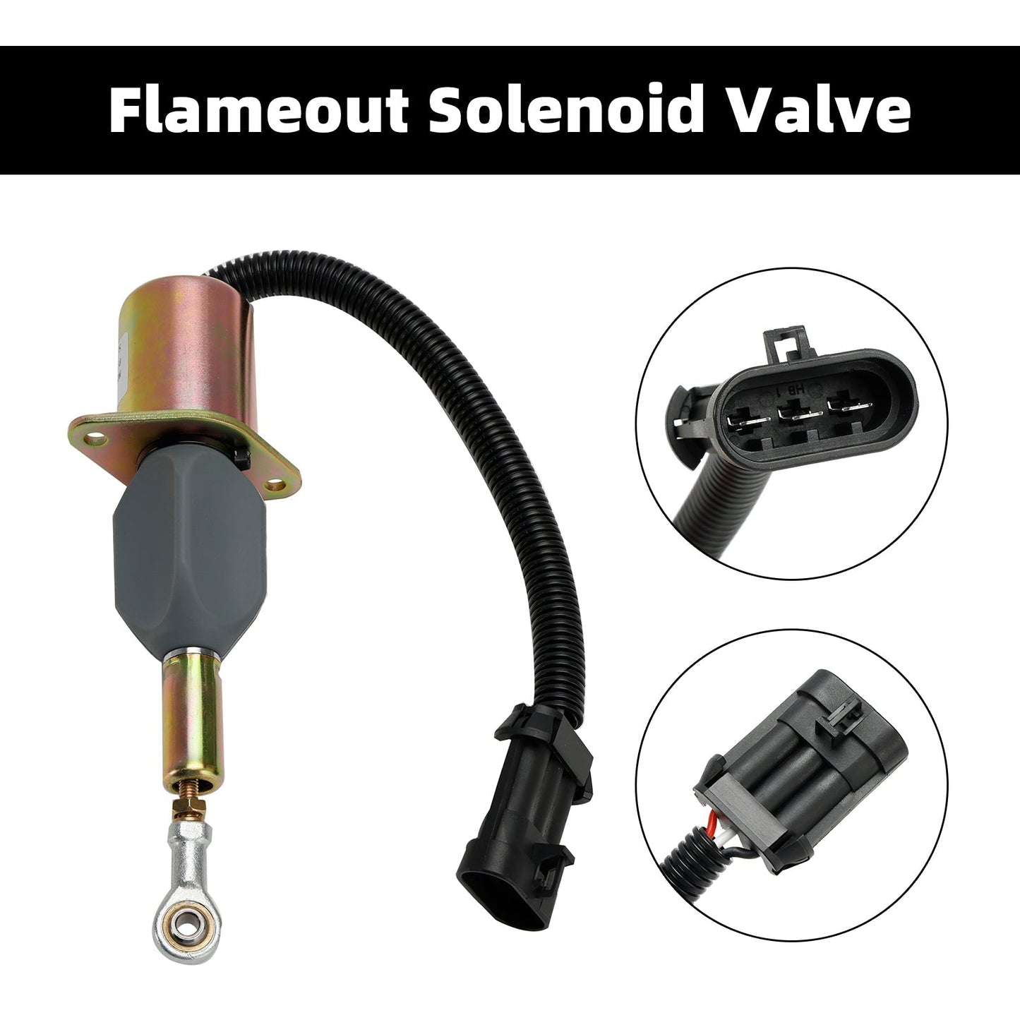 Solenoide de apagado 82850507 para New Holland 8970, 8670A, TR87, 8770A, 1089, TR88