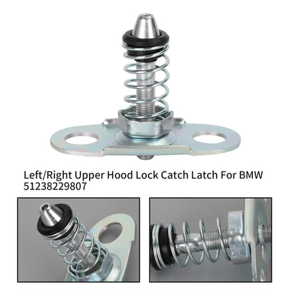 BMW 3 E46 5 E39 X5 E53 51238229807 Upper Hood Lock Catch Latch Left/Right