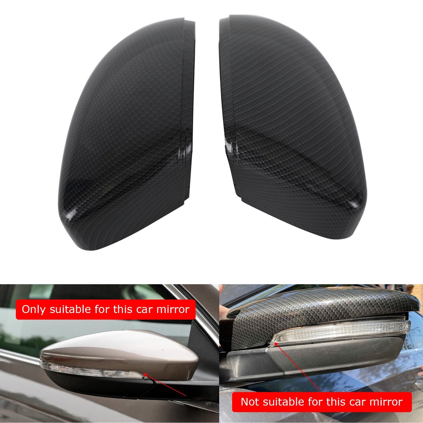 2009-2016 EOS 3C8 857 537 Rear View Wing Mirror Covers Caps