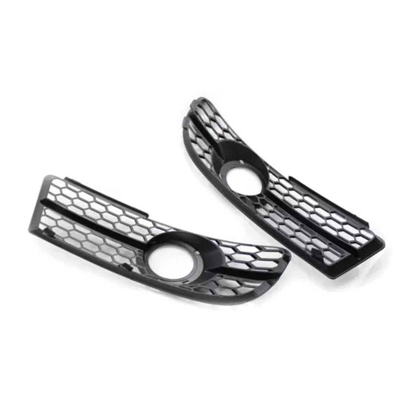 2005-2008 Audi A4 B7 S-Line S4 Black Front Bumper Honeycomb Fog Grille Cover