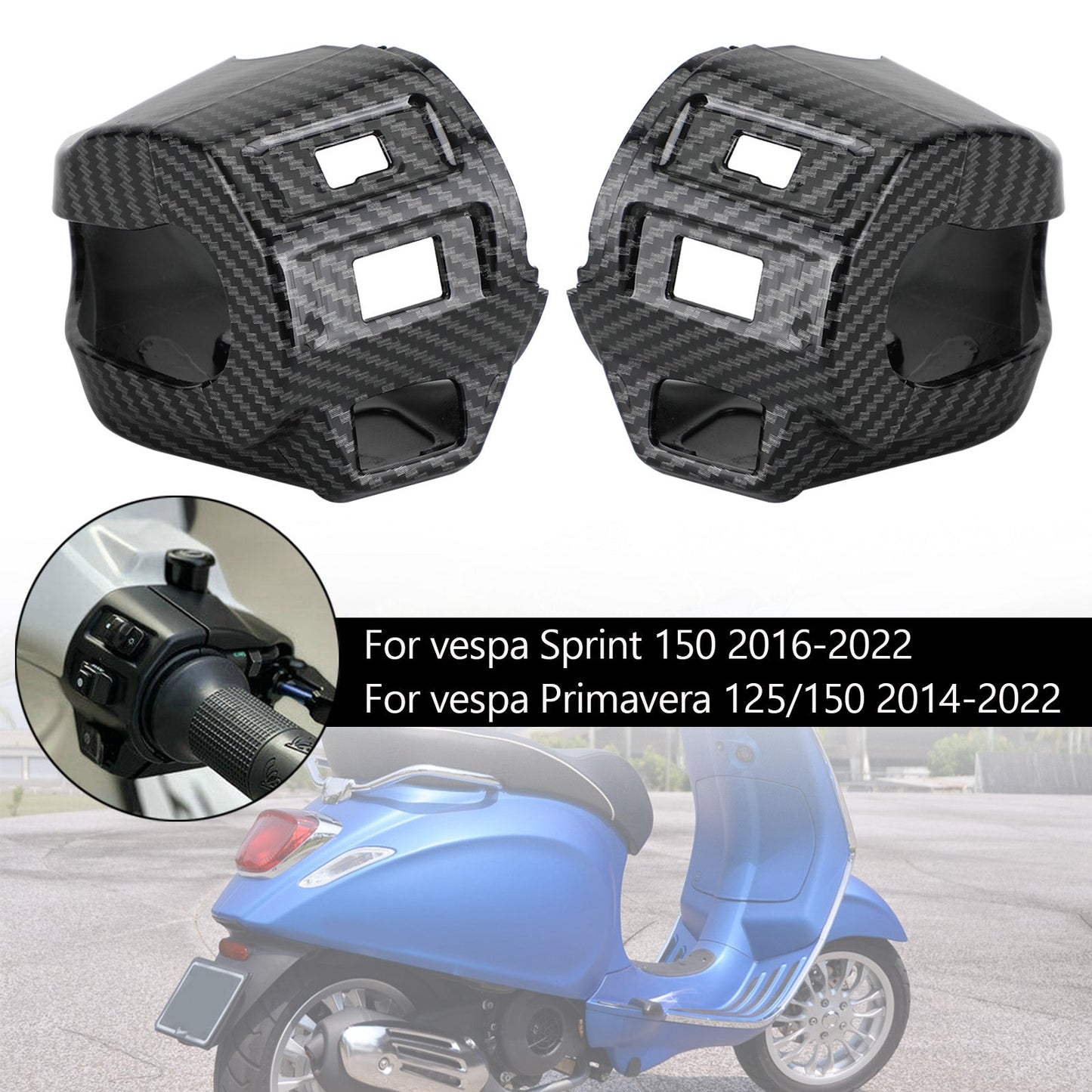 Cache-boutons de guidon pour Sprint Primavera 125 150 2014-2022