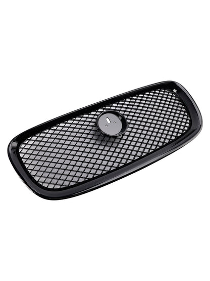 XF-R Style Front Bumper Grill Grille Fit Jaguar XF 2012-2015 Gloss Black