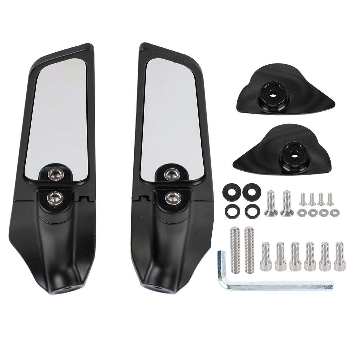 Rétroviseurs latéraux avec aileron et aileron pour Yamaha YZF R6 R7 2017-2022
