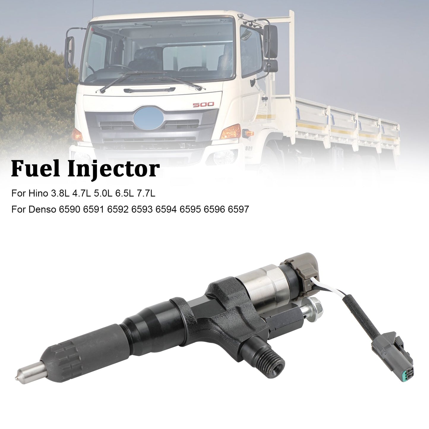 Injecteur de carburant Hino 3,8 L 4,7 L 5,0 L 6,5 L 7,7 L 1 pièce 095000-6593 CB84034501S 095000-6590
