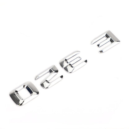 Rear Trunk Emblem Badge Nameplate Decal Letters Numbers Fit Mercedes E320 Chrome