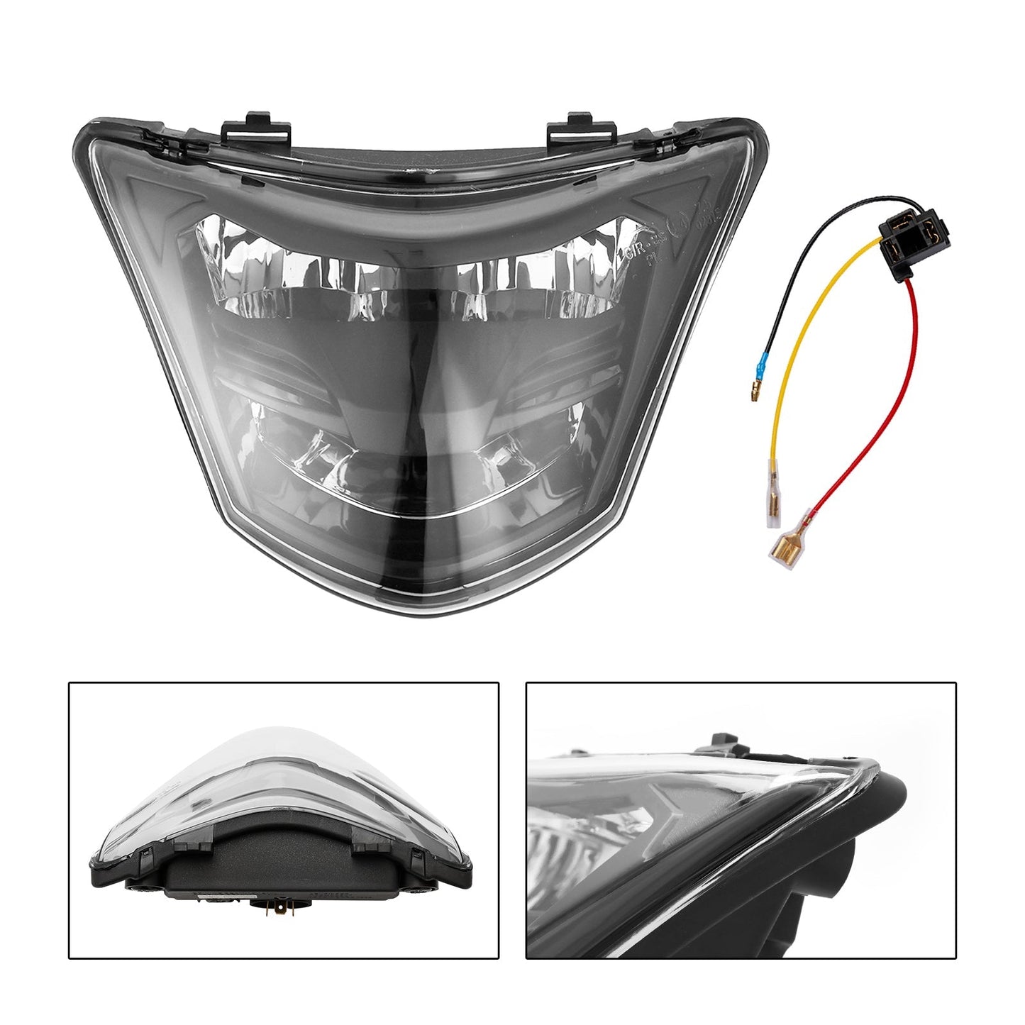 Front Headlight Grille Headlamp Led Protector For Yamaha Lc135-V1 Lc135 V1 Smoke