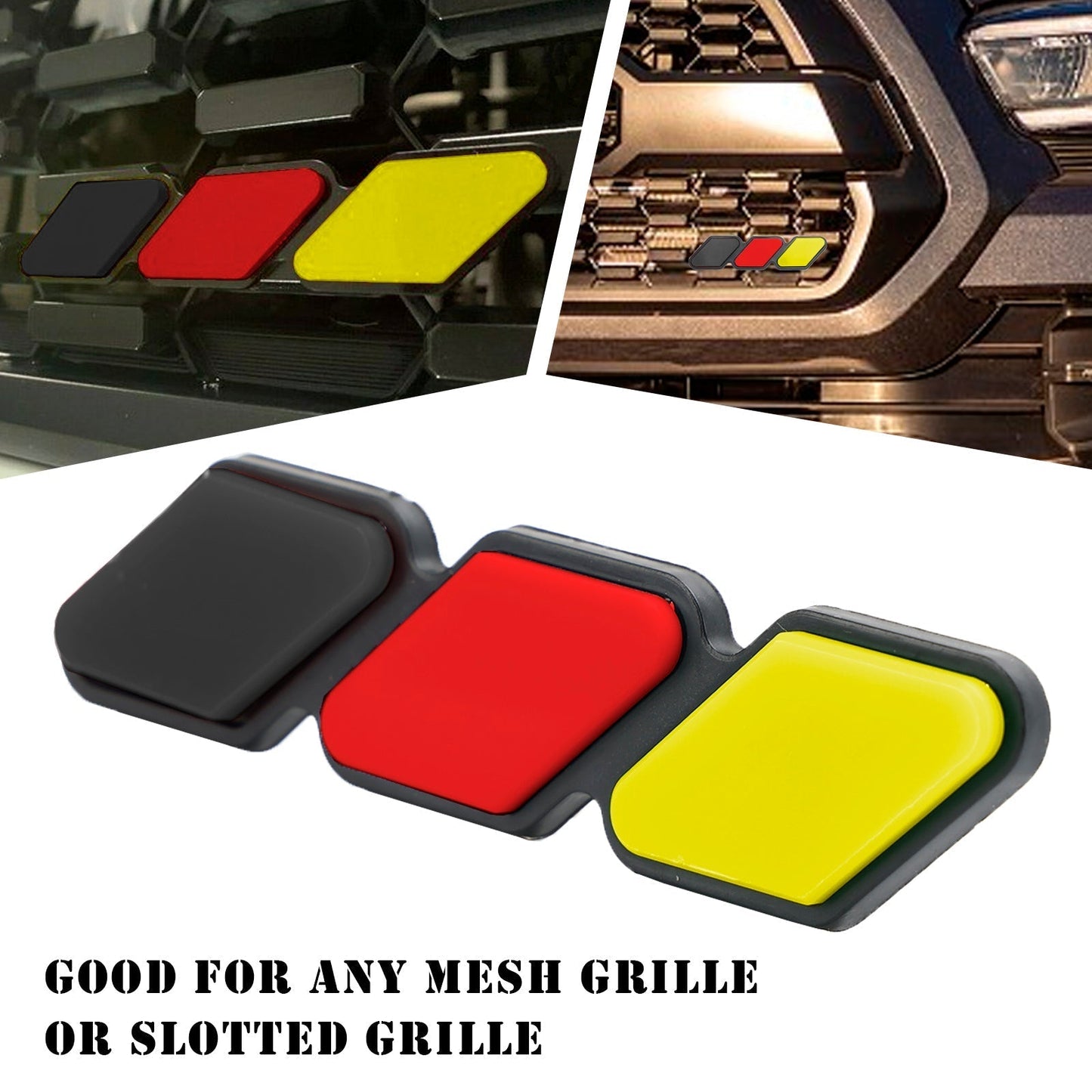 Emblème de calandre tricolore pour Toyota Tacoma TRD Tundra RAV4, accessoires de voiture