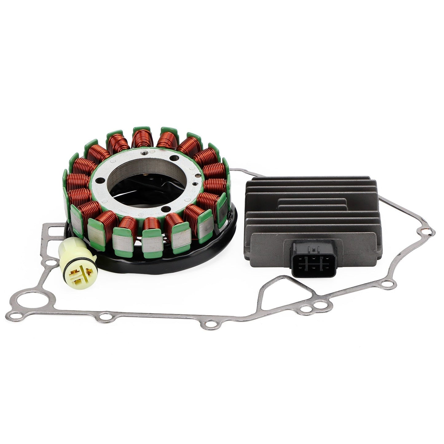 2005-2007 Kawasaki KVF750 Brute Force 750 4X4i Ignition Stator 21003-0012+Rectifier 21066-1127+Gasket 11061-1119