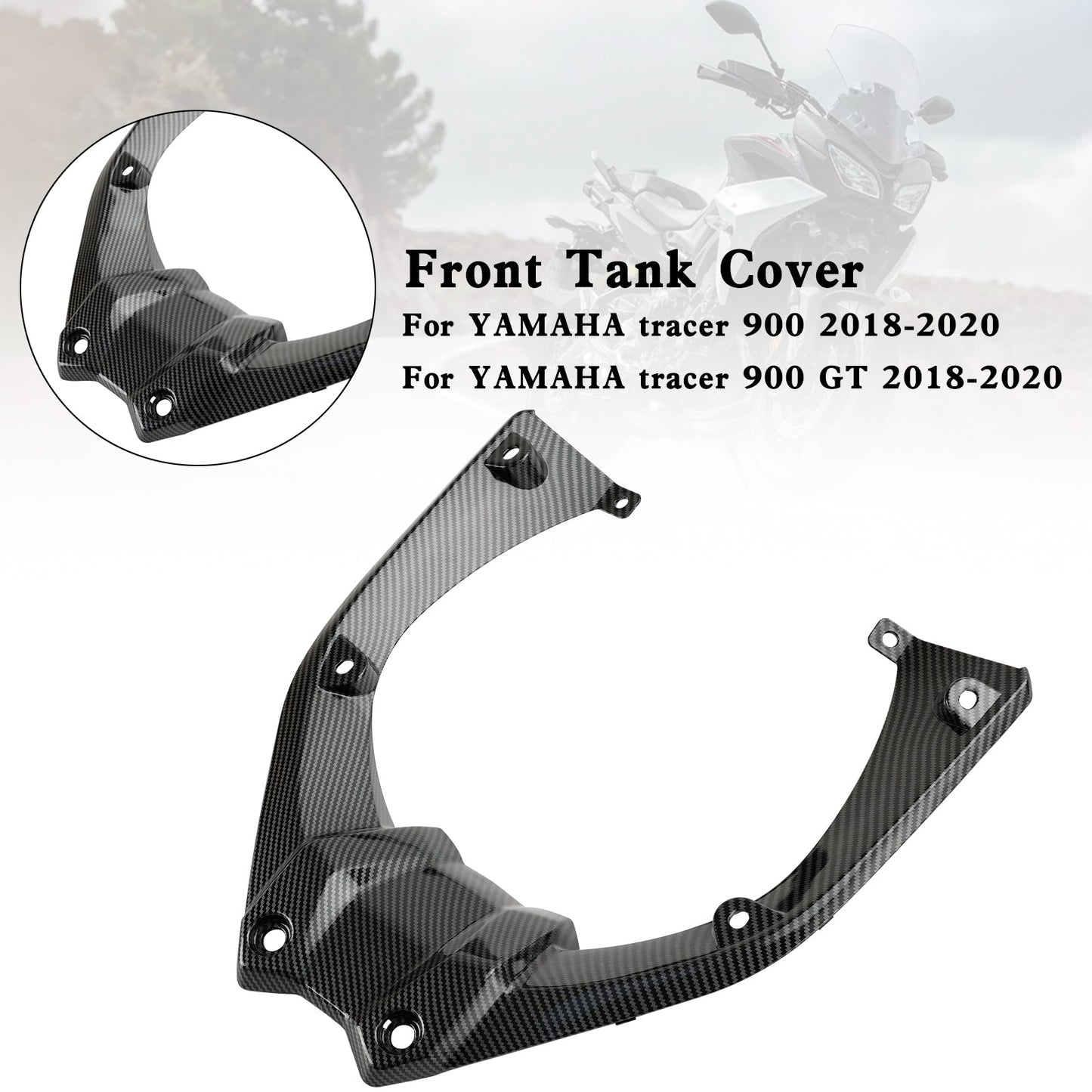 Panel de carenado de plástico ABS para la cubierta del tanque delantero de Yamaha Tracer 900/GT 2018-2020