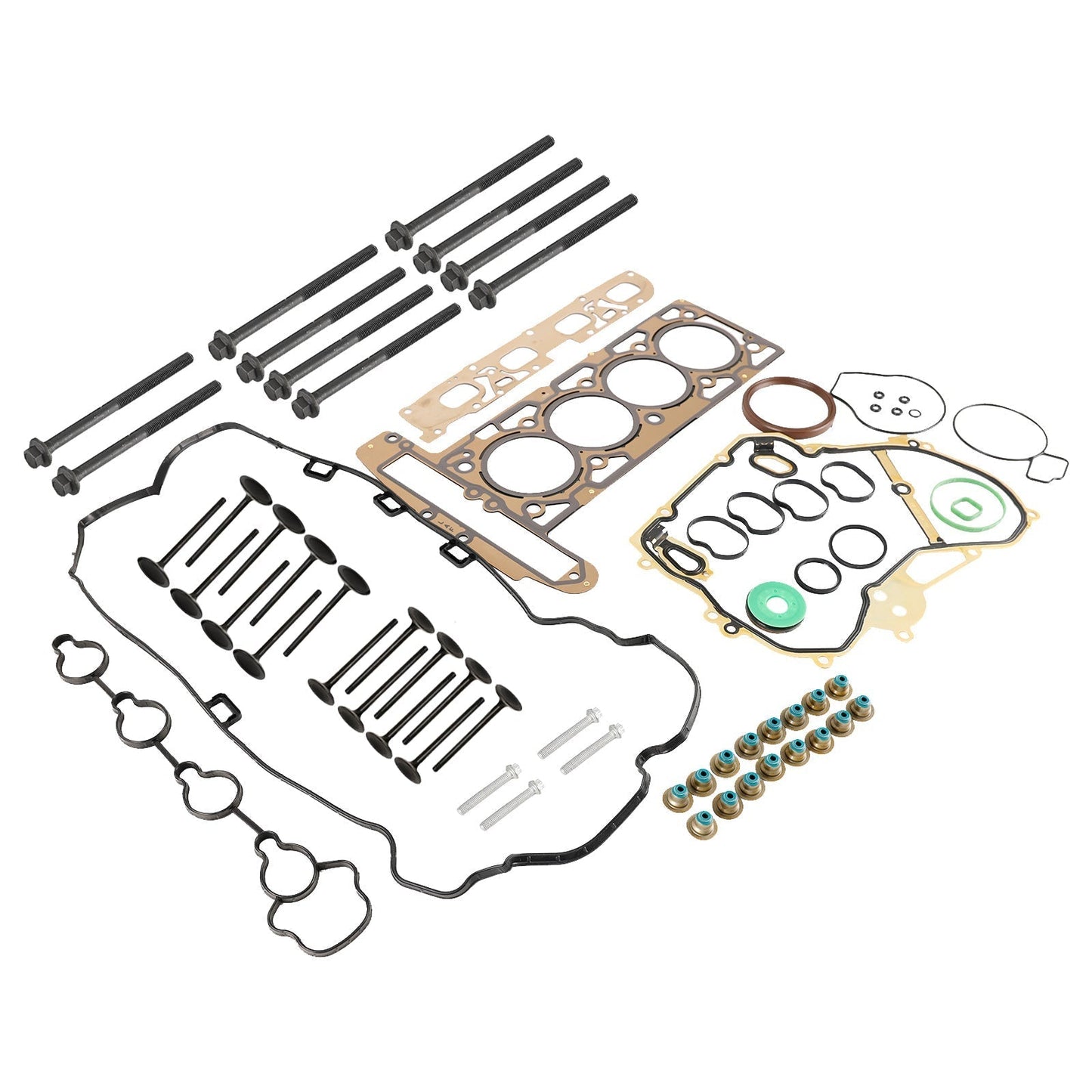 2010-2013 For Chevrolet Equinox For Buick For GMC 2.4L Head Gasket Bolts & Intake Exhaust Valves HS26517PT ES72196 12596034 Geenric