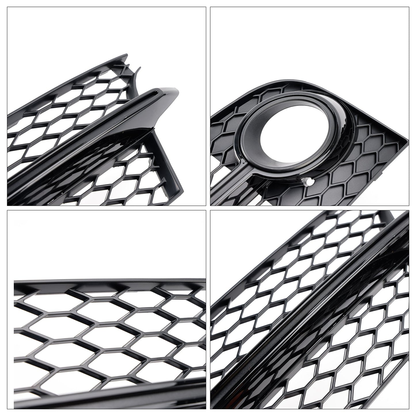 2011-14 Honeycomb Front Bumper Fog Light Grille Fit Audi TT MK2 S-Line TTS