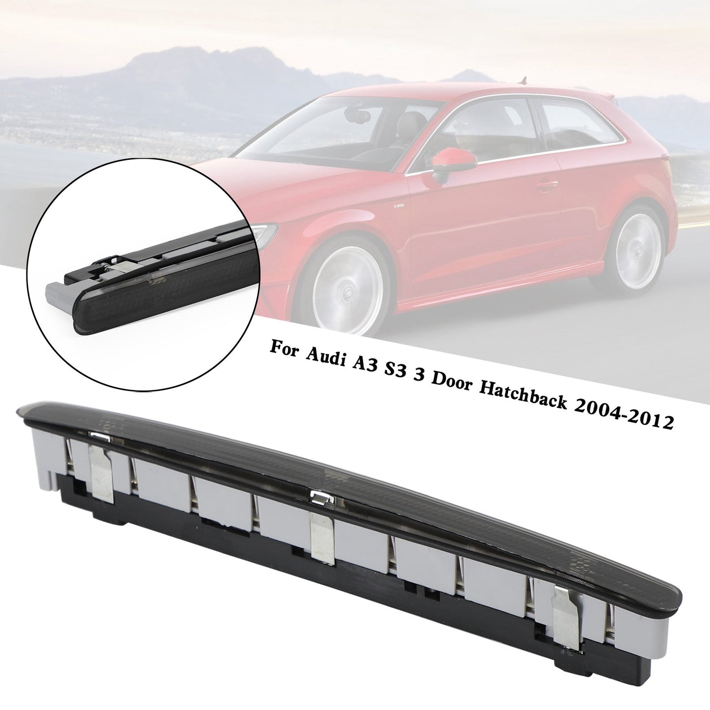 Troisième feu stop 8P3945097 pour Audi A3/S3 3 portes à hayon (2004-2012)