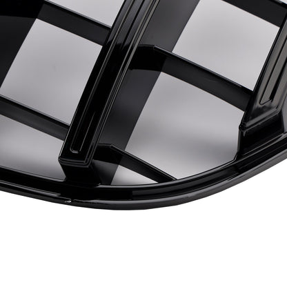 GT Style Front Bumper Grille Grill Fit Mercedes Benz GLE-Class W166 2015-2018