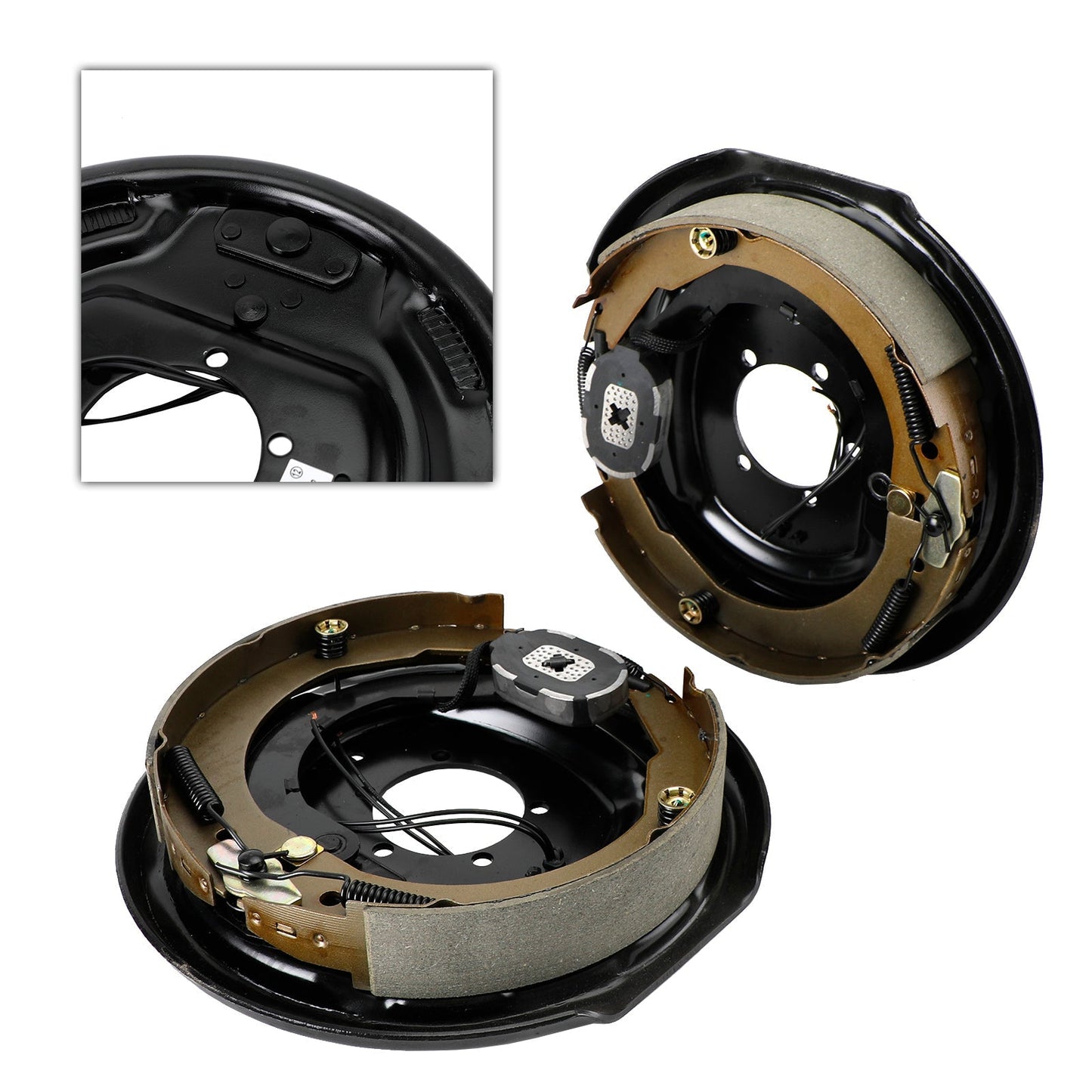 Electric Trailer Brake Kit-12"-Left and Right Hand Assemblies-5200 to 7000 lbs