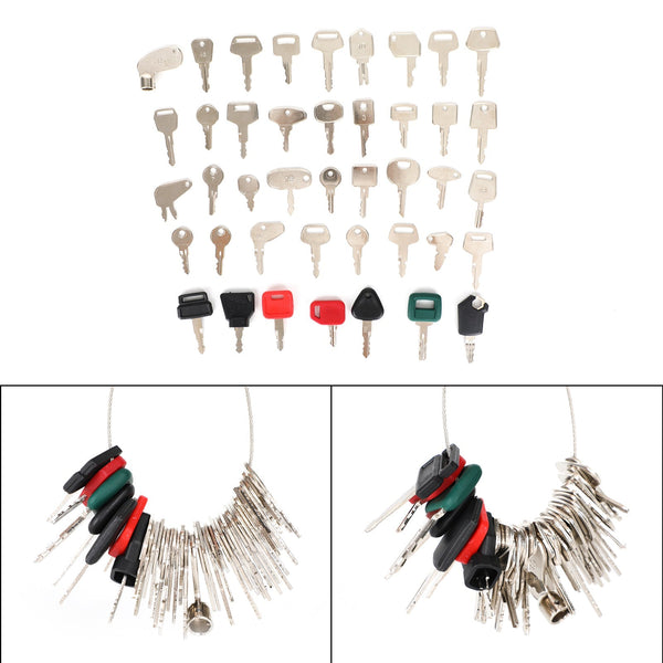 Juego de llaves de encendido para maquinaria de construcción pesada (21 unidades) para Case, JD, Volvo, JCB y Komatsu