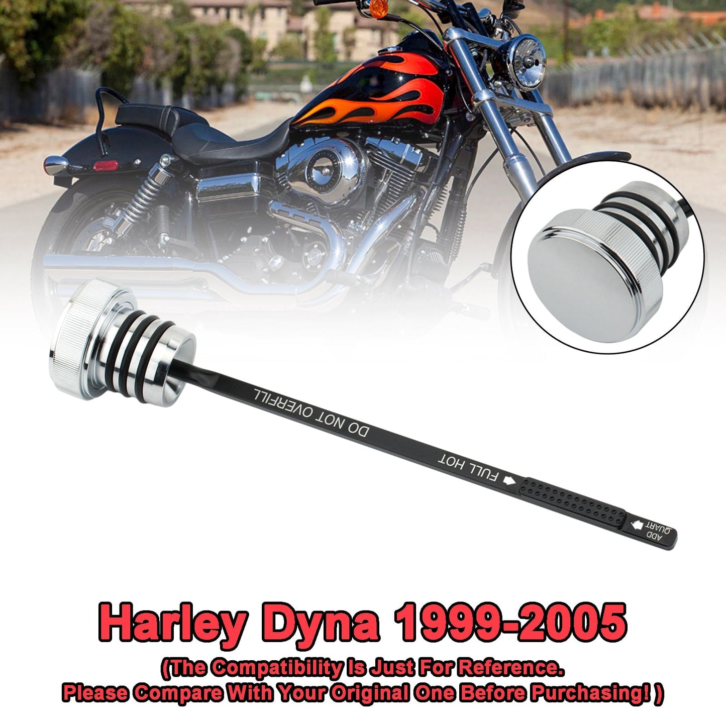 Tapón de la tapa del tanque de aceite para Super Glid FXD FXDX FXDL Dyna 99-05 0710-0150