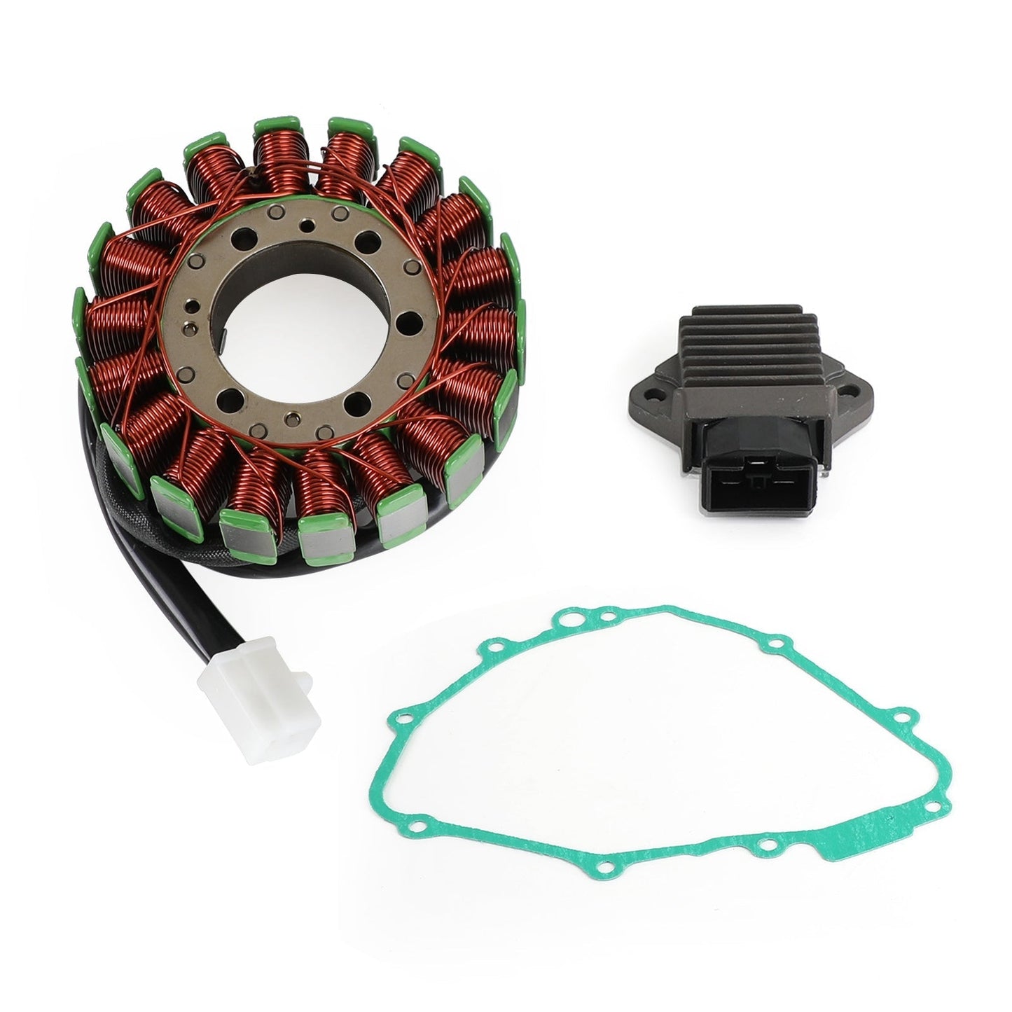Régulateur de tension + bobine de stator + joint de générateur pour Honda CB600F Hornet 600 PC34 1998-2002 31120-MBZ-611 31600-MV4-000
