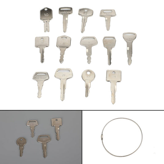 13 Pcs Forklift Heavy Equipment Construction Ignition Key Set