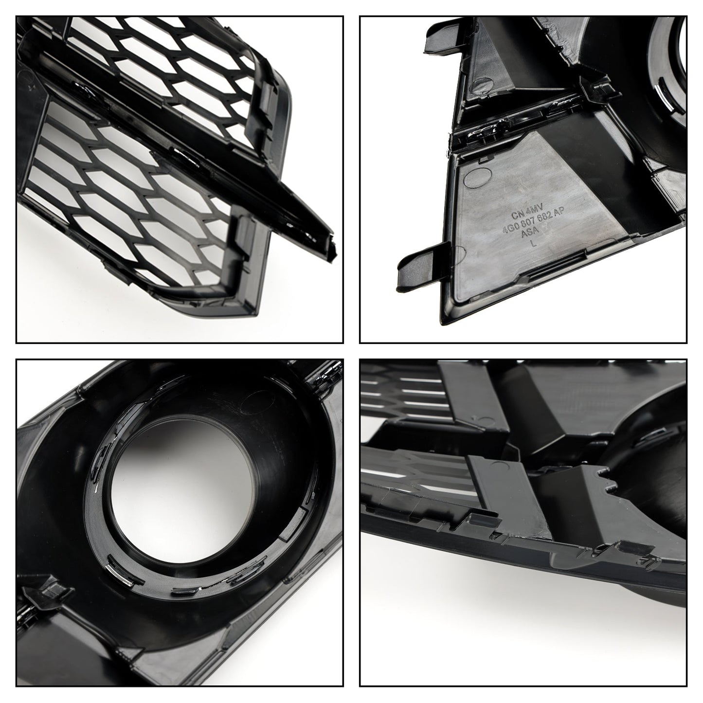 2016-2018 Audi A6 C7 A6l Fog Light 4G0807681AG 4G0807682AG Front Bumper Lower Grill Generic