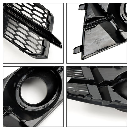 2016-2018 Audi A6 C7 A6l Fog Light 4G0807681AG 4G0807682AG Front Bumper Lower Grill Generic