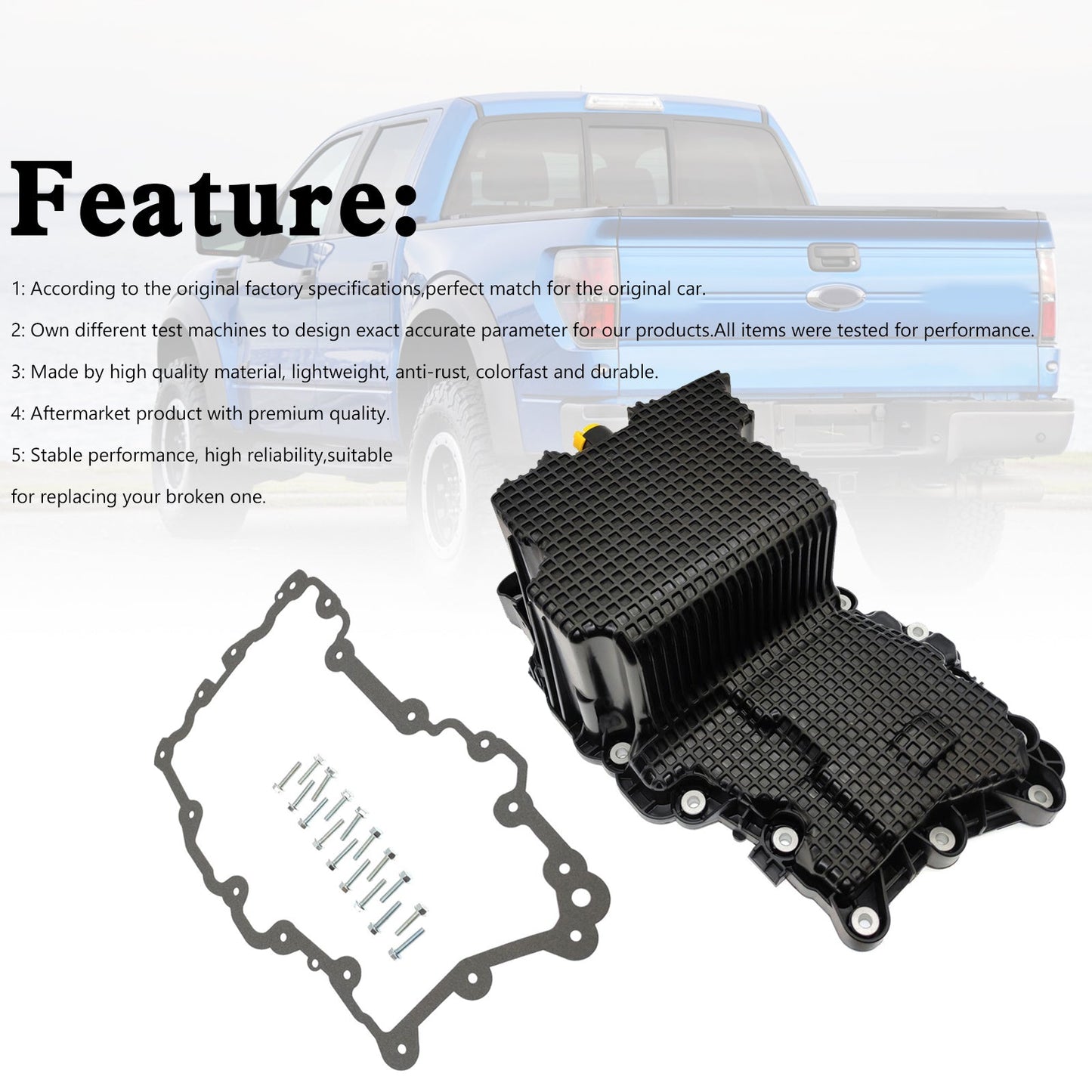 Cárter de aceite Ford F150 2.7 2015-2017 FP96A FL3Z-6675-A FL3Z-6675-B FL3Z-6675-C FL3Z-6675-D