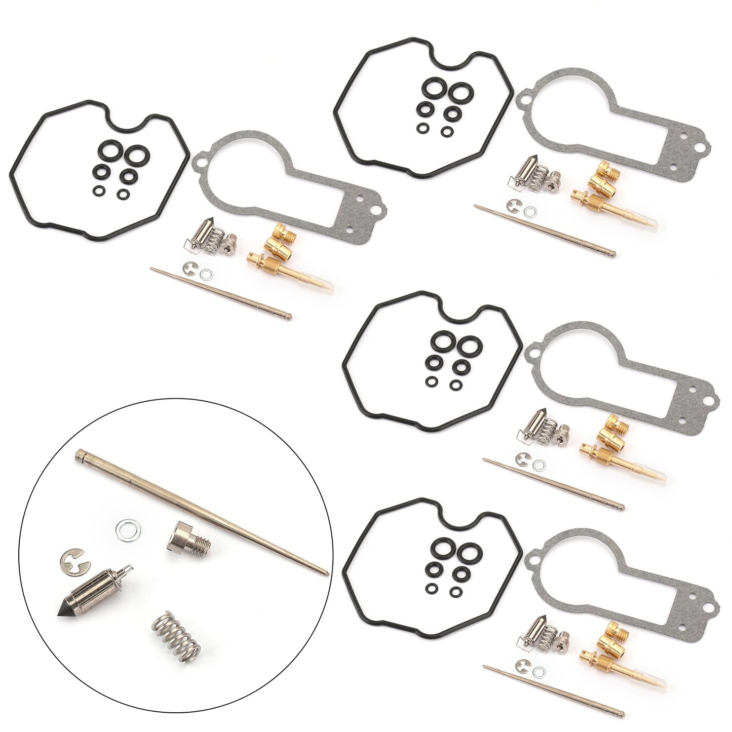 Kit de réparation et de reconstruction de carburateur pour Honda CB750F 1977-1978 CB750K 1978 (4 pièces)