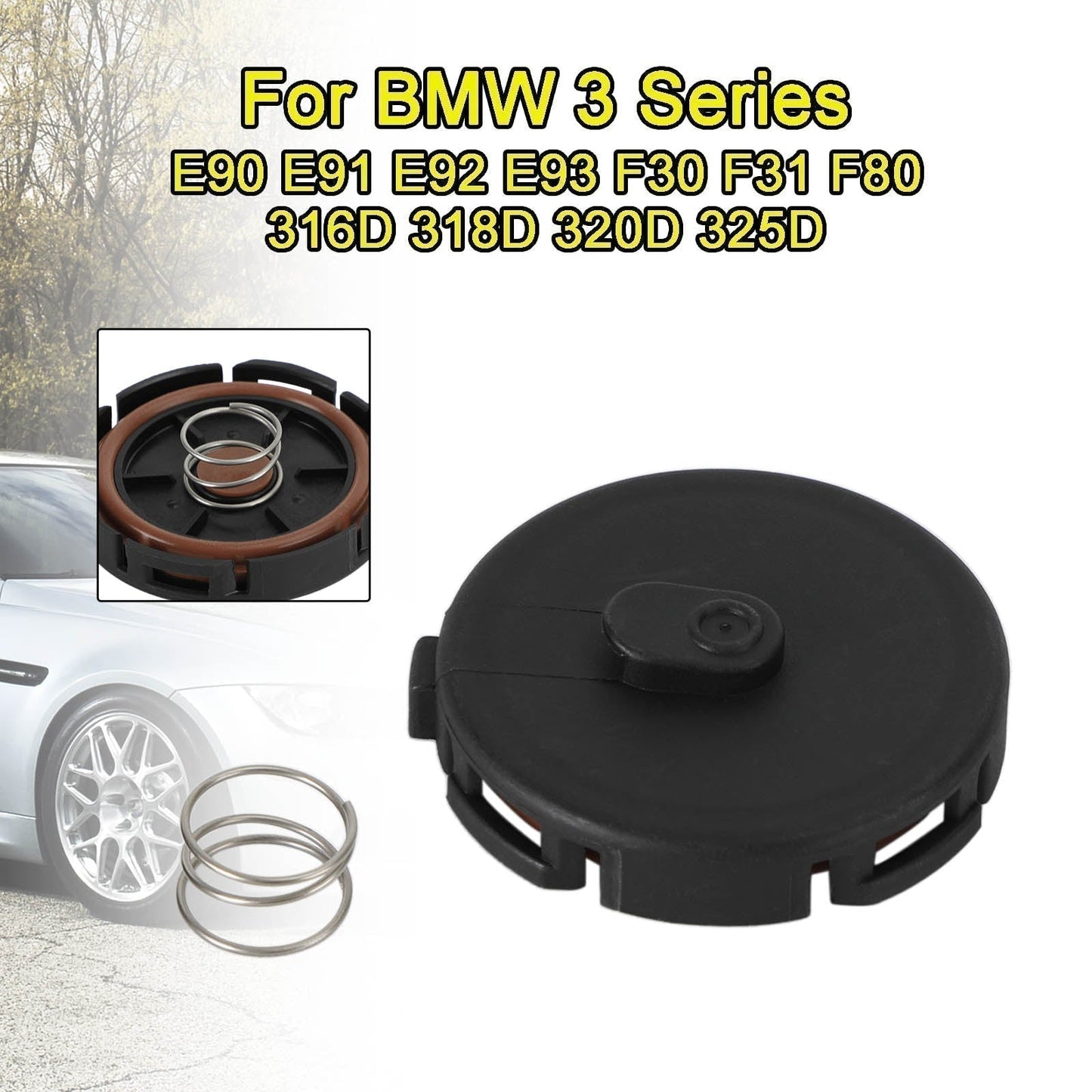 2007-2012 BMW 1 E87 120 i 1995 125 4 Hatchback/3 Touring E91 318 i 1995 100 4 Estate Respiradero del motor Tapa de balancín de válvula PCV 11127555212