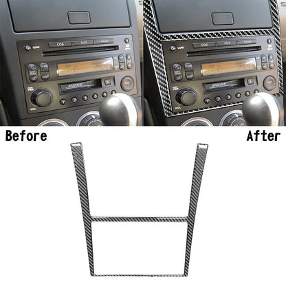 2003-2009 Nissan 350Z Carbon Fiber Interior GPS Navigation Panel Cover Trim