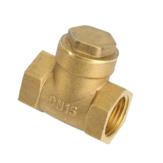 Clapet anti-retour à battant en laiton 1/2" NPT pour eau, huile, gaz, raccord de plomberie fileté